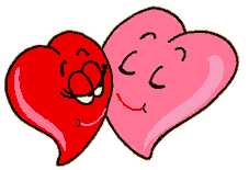 Gif animé coeur bisou